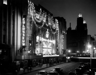 Colosseum 1953 - Celebration of the coronation of the Queen - source unknown.png